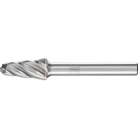 Pferd HICOAT Carbide Bur - 14Deg Taper, ALU cut - 3/8 x 17/16 x 1/4 shank - SL-3, HC-NFE Coating 25160
